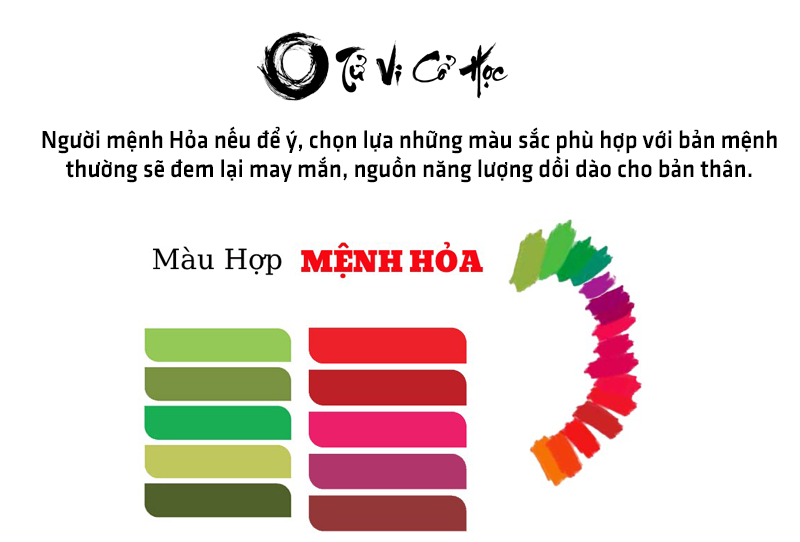 Mệnh hỏa hợp màu gì và không hợp màu gì
