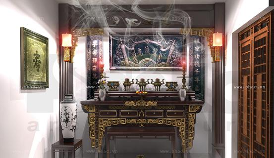 Bố trí phong thủy bàn thờ | Tử Vi Cổ Học