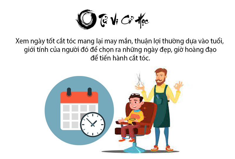 Hướng dẫn xem ngày tốt cắt tóc gặp may mắn thuận lợi