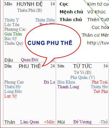 Mẫu người Thân Cư Phu Thê | Tử Vi Cổ Học